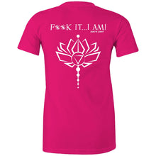 Load image into Gallery viewer, Lotus Flower- F**K It, I AM- AS Colour - Women&#39;s Maple Tee
