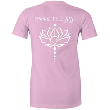 Load image into Gallery viewer, Lotus Flower- F**K It, I AM- AS Colour - Women&#39;s Maple Tee
