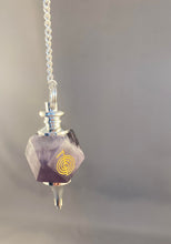 Load image into Gallery viewer, Amethyst Cho Ku Rei Crystal Pendulum
