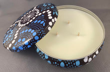 Load image into Gallery viewer, Indigenous Soy 3 Wick Candle Tin Lemon Myrtle Scented
