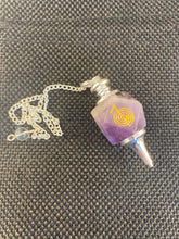 Load image into Gallery viewer, Amethyst Cho Ku Rei Crystal Pendulum
