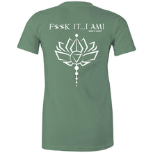 Load image into Gallery viewer, Lotus Flower- F**K It, I AM- AS Colour - Women&#39;s Maple Tee
