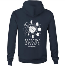 Load image into Gallery viewer, Moon Warrior- AS Colour Stencil - Pocket Hoodie Sweatshirt
