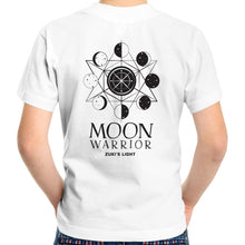 Load image into Gallery viewer, Moon Warrior in Black Font- Sportage Surf - Kids Youth T-Shirt
