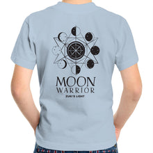 Load image into Gallery viewer, Moon Warrior in Black Font- Sportage Surf - Kids Youth T-Shirt
