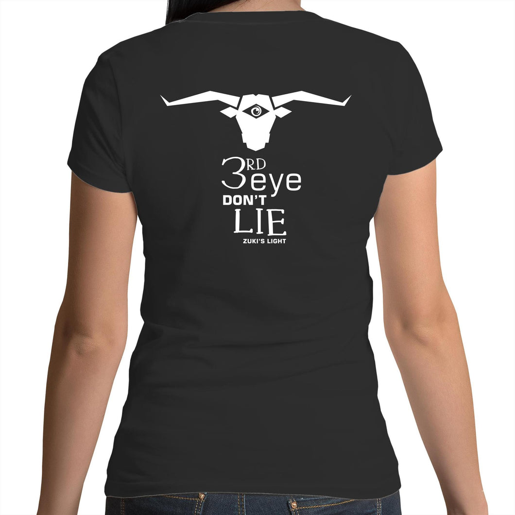 Bull Horns- AS Colour Bevel - Womens V-Neck T-Shirt