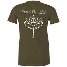 Load image into Gallery viewer, Lotus Flower- F**K It, I AM- AS Colour - Women&#39;s Maple Tee
