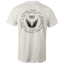 Load image into Gallery viewer, Angel Wing Inspired Words in Black Font- AS Colour Staple - Mens T-Shirt
