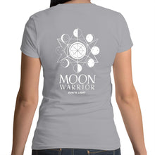 Load image into Gallery viewer, Moon Warrior- AS Colour Mali - Womens Scoop Neck T-Shirt
